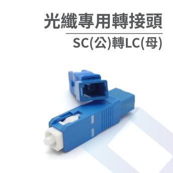 光纖專用轉接頭-SC(公)轉LC(母)