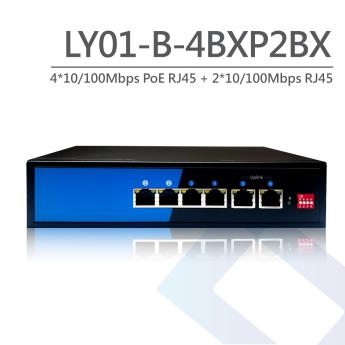 4埠100Mbps PoE+2埠 100Mbps RJ45 網路交換機