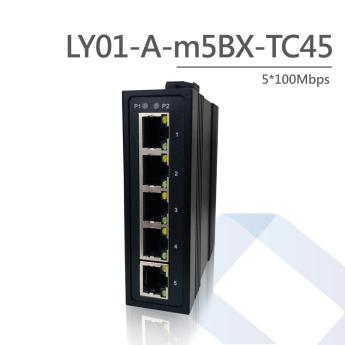【45系列】5埠RJ45 非POE迷你工業交換機