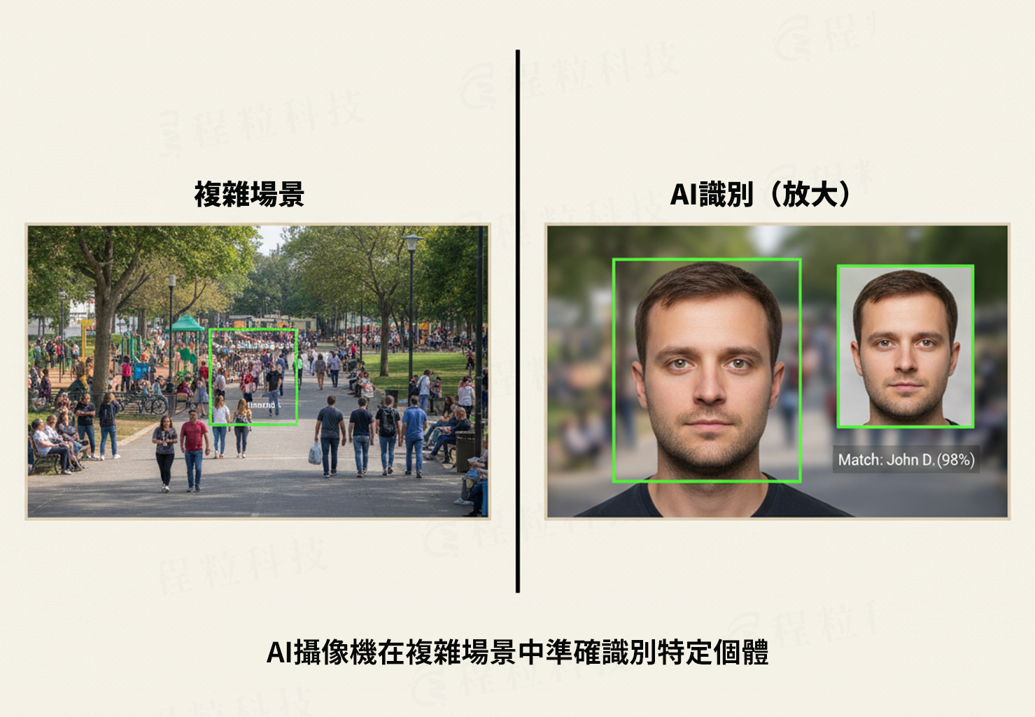 AI 智慧監控辨識人臉功能範例